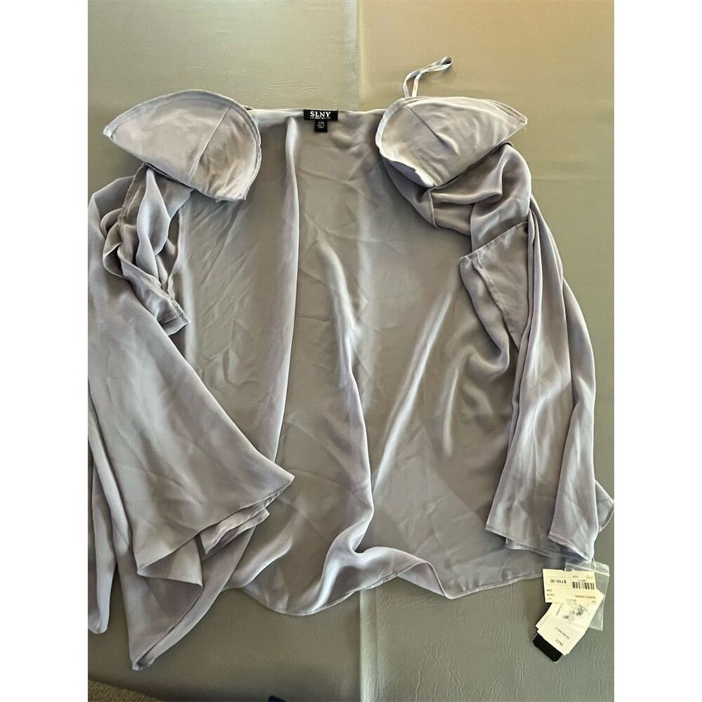 S.L. Fashions Women's Plus Size 22 W Silver 2-Piece Dress Set Formal - Picture 7 of 11
